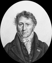 Edouard Bignon, afgevaardigde van het departement Eure (Normandië) (gravure)
