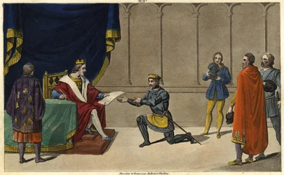 In 1327, Charles IV de Schone verheft de heerlijkheid Bourbon tot een hertogdom ten gunste van de kleinzoon van Robert de Clermont en kleinzoon van Saint-Louis, Louis I