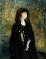 Mevrouw Claude Johnson in Zwart