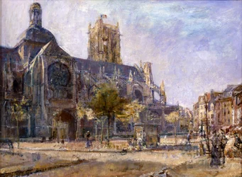 St.Jacques, Dieppe (olieverf op doek)