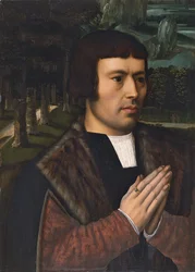 Portret van een biddende man