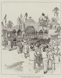 De Onderkoning van India in Mandalay, langs de Boog van Moolla Ismail