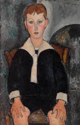 Jongen in Matrozenpak