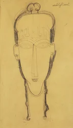 Hoofd van een Kariatide in een Hoofdtooi, 1911