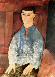 Portret van Moise Kisling Seduto