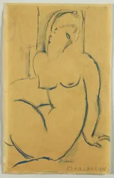 Zittende vrouw, 1914