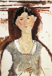 Studie voor portret van Beatrice Hastings door Amedeo Modigliani