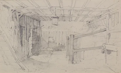 Binnen in een Stal, ca. 1810