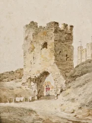Twee soldaten op wacht bij Dover Castle