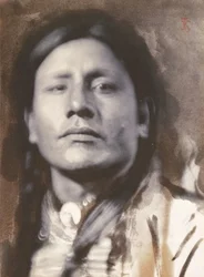 Een Sioux-hoofd, c.1898