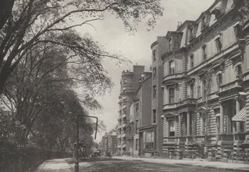 Boston: Beacon Street (z/w foto)