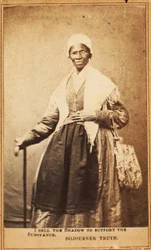 Carte de visite van Sojourner Truth, 1864