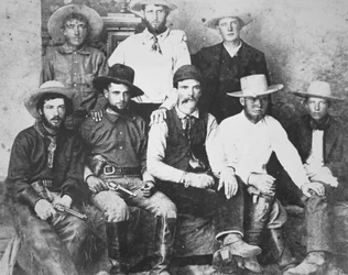 Cowboys van de XIT Ranch, Texas, ca. 1890