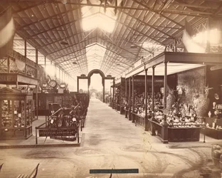 Franse afdeling, hoofdgebouw, Centennial International Exhibition, Philadelphia, 1876