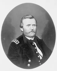 Generaal-majoor Ulysses S. Grant, ca. 1866 (chromolithografie)