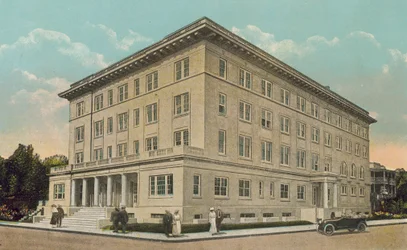 Miami, Florida, ca 1925: YMCA-gebouw (kleurenfoto)