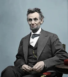 Portret van Abraham Lincoln