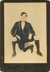 Portret van Francisco Lentini (1881-1966), de man met drie benen