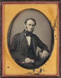 Portret van een man,jaren 1850 (foto)