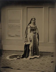 Portret van een vrouw,jaren 1880 (foto)