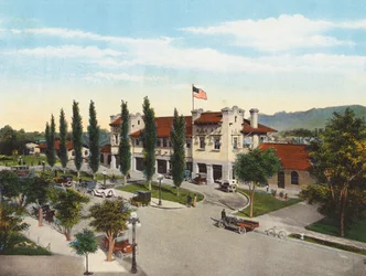 Southern Pacific Depot, Tucson (kleurenfoto)
