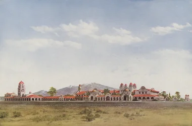 De Alvarado, Albuquerque, New Mexico (gekleurde foto)