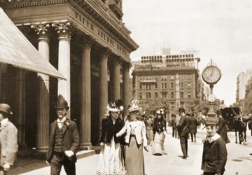 Het Fifth Avenue Hotel op Madison Square, New York City, 1896