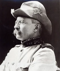 Theodore Roosevelt als Luitenant-Kolonel van de 1e Amerikaanse Vrijwillige Cavalerie in 1898