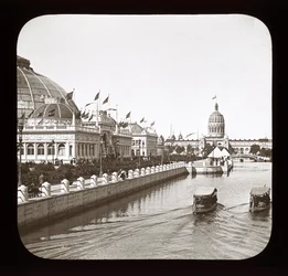 Wereldtentoonstelling van Chicago: tuinbouwgebouw en Illinois State Building, 1893