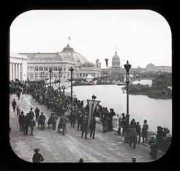 Wereldtentoonstelling van Chicago: buitenaanzicht, 1893