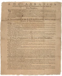 Een verklaring van rechten en een pleidooi voor de regering van de staat New Hampshire, 1779