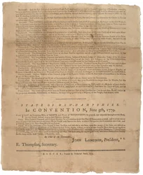Een verklaring van rechten en een pleidooi voor de regering van de staat New Hampshire, 1779