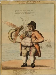 Een wesp die een uitje maakt, 1813