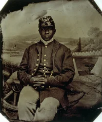 Abraham F. Brown, van de 54e Massachusetts Infanterie, c.1863