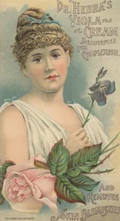 Advertentie voor Dr. Hebras Viola Cream, c.1897