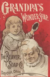 Advertentie voor Grandpas Wonder Soap, c.1898
