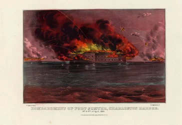 Bombardement van Fort Sumter, Charleston Harbor, 12 & 13 april 1861
