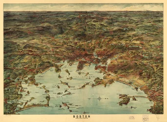 Boston en omgeving, ca. 1905