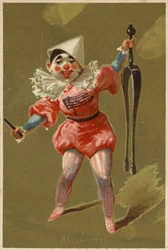 Jongen verkleed als clown