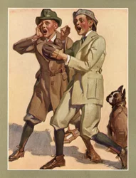 Jongens Spelen Straat Honkbal in de Jaren 1920