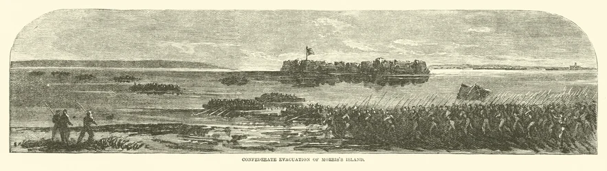 Confederale evacuatie van Morriss Island, september 1863
