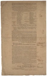 Grondwet, eerste druk, gedrukt door Dunlap & Claypoole, 17-19 september 1787