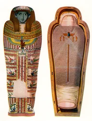 Egyptische Mummie en Sarcofaag