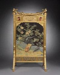 Vuurscherm, Herter Brothers, ca. 1878-1880