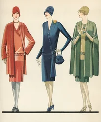 Flappers in jurken en jassen