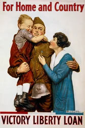 Voor thuis en land Liberty Loan Poster