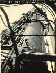 Industriële fabriek, voorpagina van het DuPont Magazine, januari 1931
