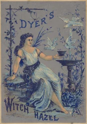 Dame zit bij fontein