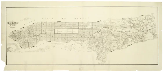 Kaart van de stad New York, gemaakt onder leiding van de Commissarissen van de Metropolitan Fire Department