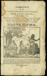 Verhaal van gevangenschap en voorzienige ontsnapping van mevrouw Jane Lewis, gepubliceerd in 1832